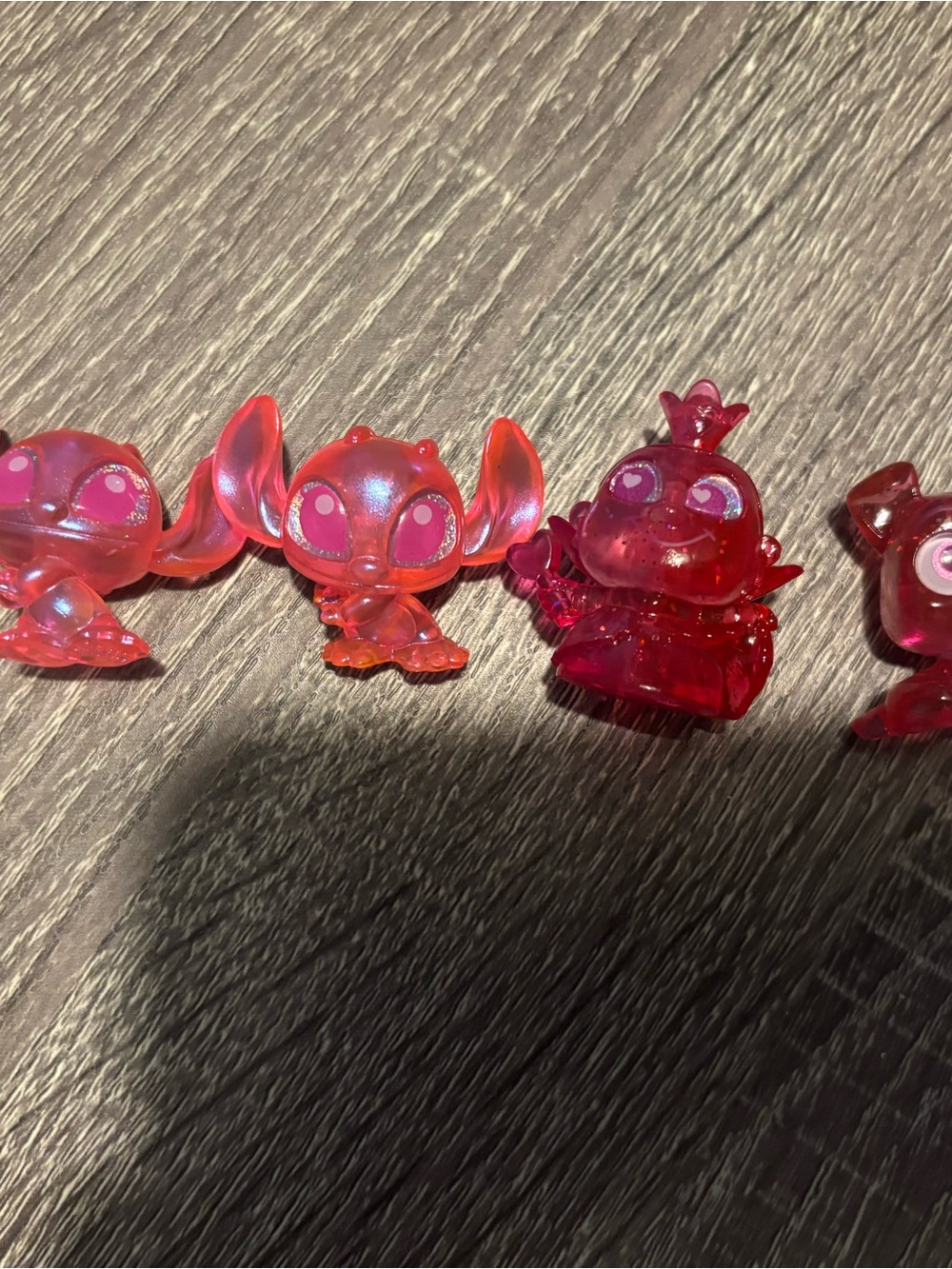 Pink Translucent Kids Toy Figures Set - Collectible Characters